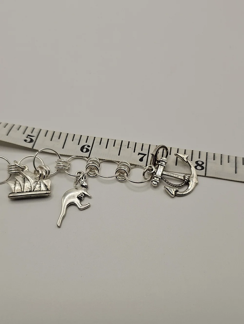 Silver-Tone Charm Bracelet with Nautical and Animal Charms Australia  Theme 2020